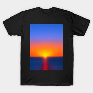 EVOCATIVE SIMPLE OCEAN SUNSET T-Shirt